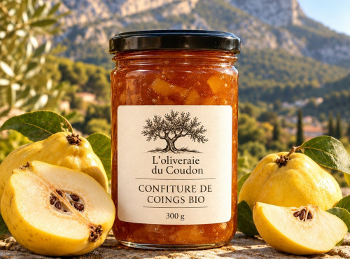 L'OLIVERAIE DU COUDON - CONFITURE DE COING BIO 300 GR