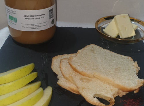 La Ferme du Montet - Compote Pomme - bio - sans sucre ajouté