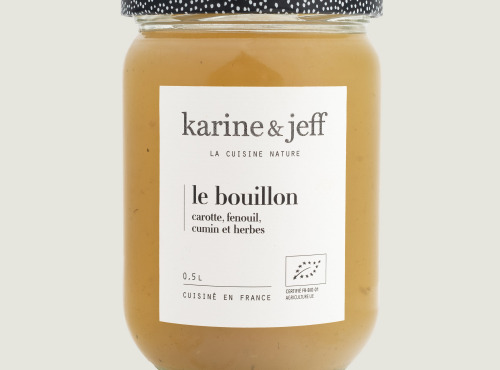 Karine & Jeff - Le bouillon - carotte, fenouil, cumin et herbes