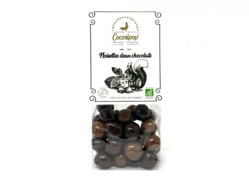 Cocoripop - Noisettes deux chocolats 100g x 8