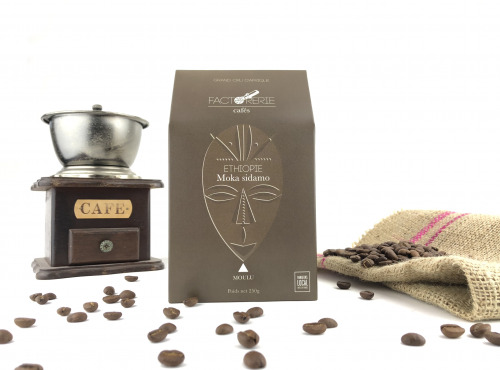 Cafés Factorerie - Café MOULU d'Ethiopie Moka Sidamo - 250 gr