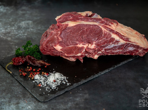 Nature viande - Côte à l'os de TAUREAU BIO ***maturé 30j - 1300g