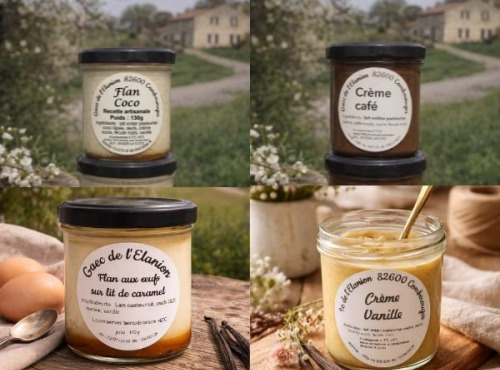 Ferme de l'Elanion - Lot De Dessert x8 - crémeux