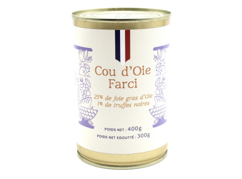 Ferme des Fayards - Cou d’Oie farci truffé à 1% 400g