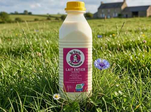 La Vache Charentaise - Lait entier pasteurisé 2x 1l