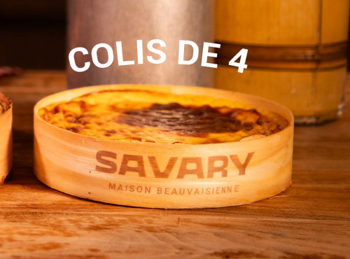 Maison Savary - Colis de 4 Flans Bois Nature ( 1400 g)