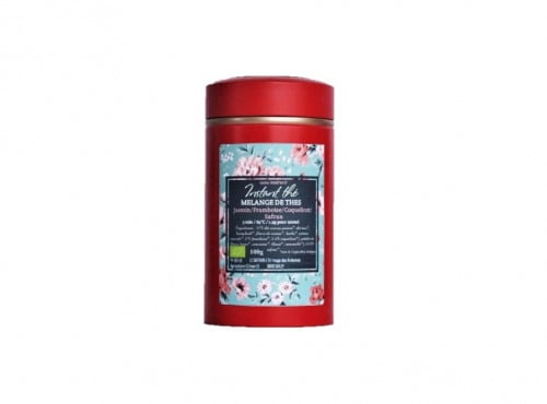 Le safran - l'or rouge des Ardennes - Mélange De Thés Jasmin-framboise-coquelicot-safran, 100g-bio