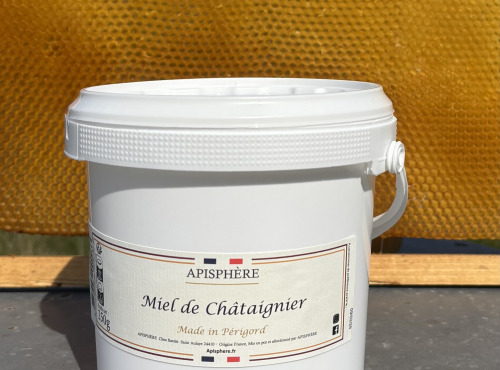 Apisphère - Miel de châtaignier seau 1,5kg