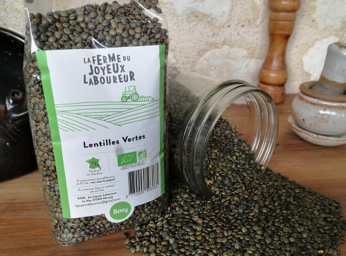 La Ferme du Joyeux Laboureur - Lentilles vertes 500g