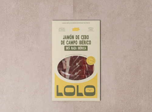LOLO Jamón - Jambon de Cebo de Campo 50% Ibérique | Coupé au Couteau 80g