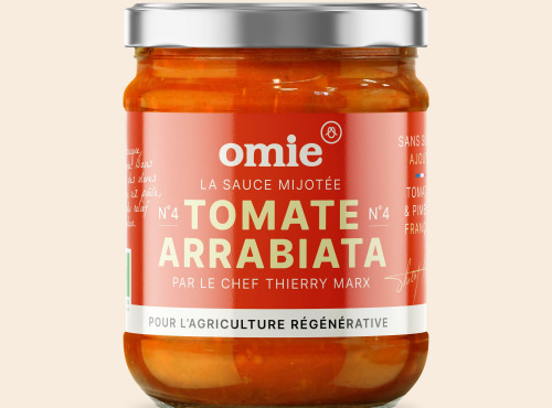 Omie - Sauce arrabbiata bio - tomates et piment de Provence - 190 g