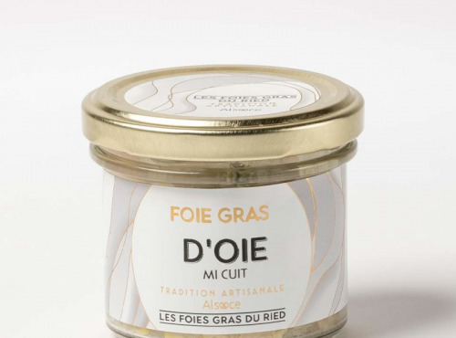 Les foies gras du Ried - Verrine Semi Conserve de Foie Gras de Canard Mi-Cuit 100g