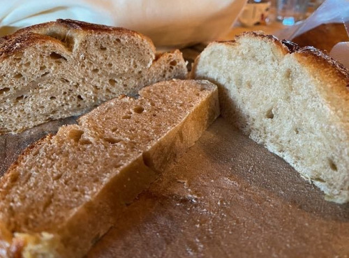 Ferme Sinsac - brioche tressé nature 800 grs au levain naturel