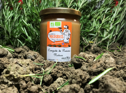 La Boite à Herbes - Compote De Pomme Nature Bio - 448 Ml