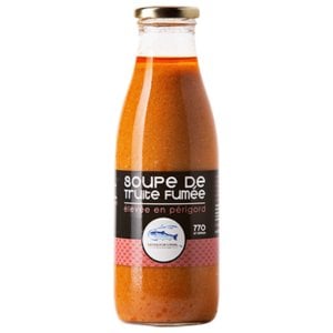 Pisciculture des eaux de l'Inval - 6 soupes de truite fumée 700 ml