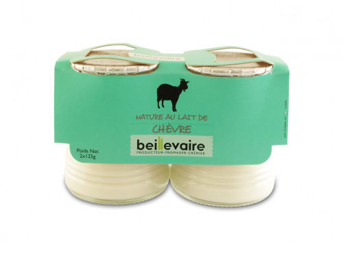 BEILLEVAIRE - Yaourt Nature au lait de chèvre x 2