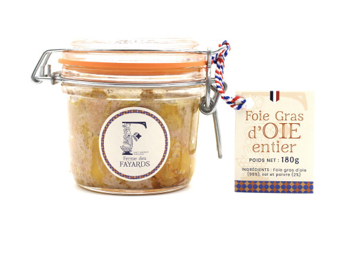 Ferme des Fayards - Foie gras d’Oie entier 180g