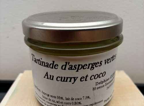 Asperges Guirao - tartinade asperges vertes curry coco