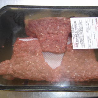 Les Délices du Scamandre - Steak Haché Surgelé De Taureau 1 kg ( En Forme de Tête de Taureau)