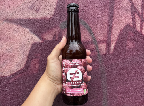 La Brasserie Parallèle - Brasserie sans alcool - Kif de fruits (kéfir) - Ephémère N°13 - Litchi Citron Vert - 12x33cl