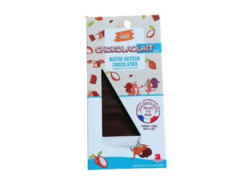 Charles Chocolartisan - Tablette de chocolat au lait bean to bar origine Equateur 47%