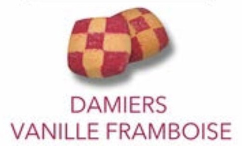 L'OLIVERAIE DU COUDON - [Précommande] Sablés Damier Vanille & Framboise – 150 g
