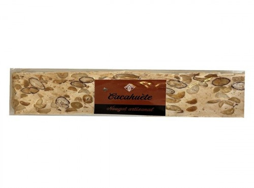 Chaloin Chocolats - Barre de Nougat Artisanal Cacahuètes 100g