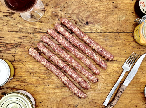 Ferme de Vertessec - Saucisse de volailles par 6 - 430g