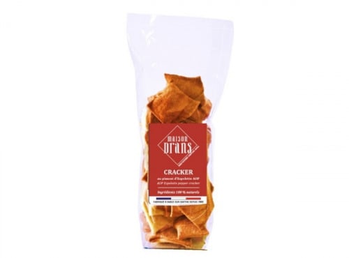 Biscuiterie Maison Drans - Crackers au Piment d'Espelette - 75 g