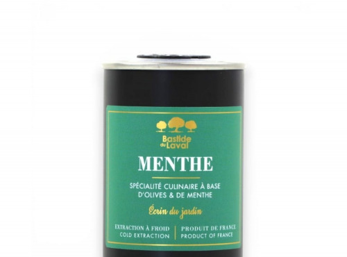 Moulin à huile Bastide du Laval - Huile d'olive Menthe - bidon 25cl - France