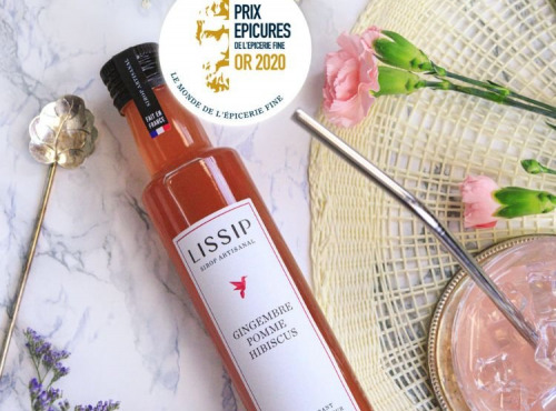 Sirops Lissip - Sirop Gingembre Pomme Hibiscus 25cl