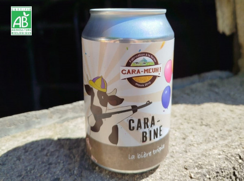 La Ferme des Cara-Meuh - Carton 24 bières triples Cara-Bine BIO 33 cl