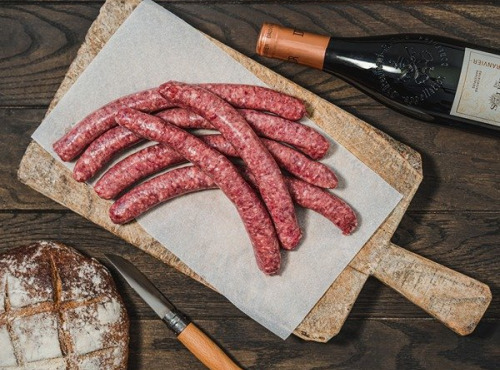 Maison BAYLE - Champions du Monde de boucherie 2016 - 6 Saucisses saveur vigneronne vin oignons confits barbecue