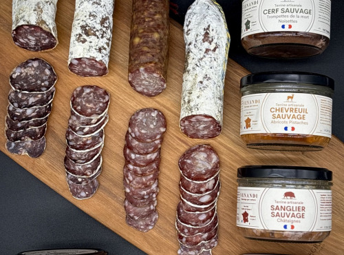 Venandi Sauvage par Nature - Assortiment apéritif 100% sauvage: 5 Terrines et 4 Saucissons de gibiers