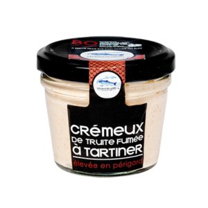 Pisciculture des eaux de l'Inval - 6 Cremeux de truite fumée 80 gr