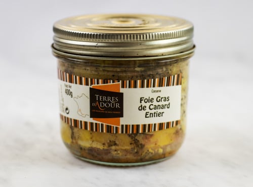 Terres d'Adour - Foie Gras De Canard Entier Conserve De 400g