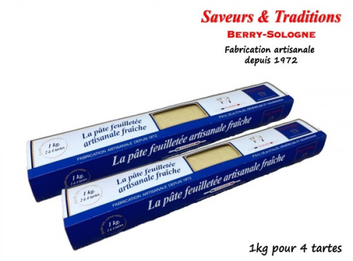 Saveurs & Traditions Berry-Sologne - Pâte feuilletée fraîche 1kg
