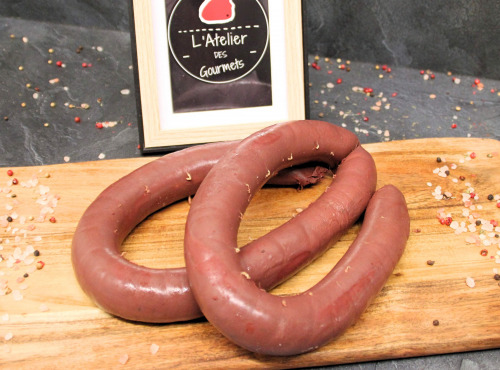 L'Atelier des Gourmets - Boucherie Charcuterie en Provence - Boudin Noir Campagnard - 600gr