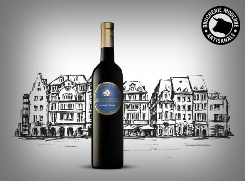 Boucherie Moderne - Vin rouge Beau-rivage (Bordeaux) 75cl