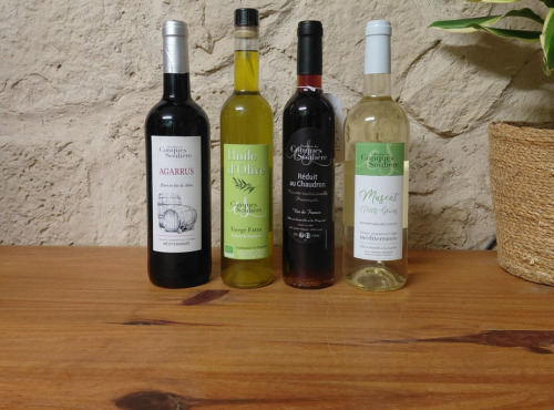 Domaine Les Conques Soulière - Coffret Découverte du Domaine Les Conques Soulière vins, huile et vin doux