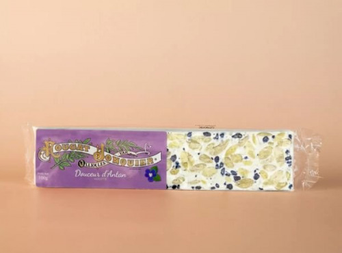 Maison Jonquier - Nougat blanc tendre à la Violette - 100g - Artisanal
