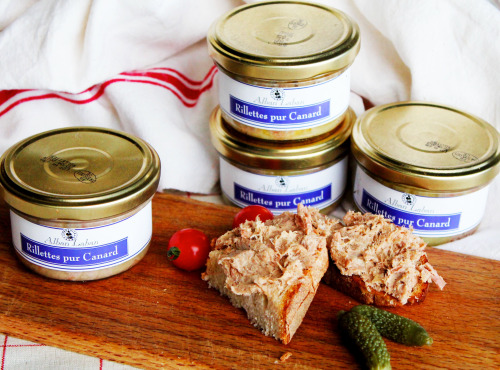 Alban Laban - Rillettes pur canard en bocal de 90g x 24