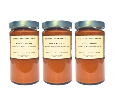 Secrets Incomparables - Pâte à Tartiner Noisette du Piémont IGP Chocolat Lait (Offre -5%: 720gx3)