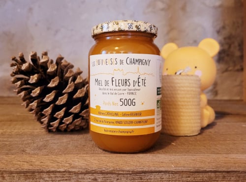 Les Butineuses de Champigny - Miel de Fleurs d'Eté BIO - 500g