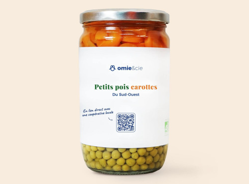 Omie - DESTOCKAGE - Petits pois carottes - 660 g