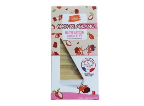Charles Chocolartisan - Tablette de chocolat blanc pur beurre de cacao 80g