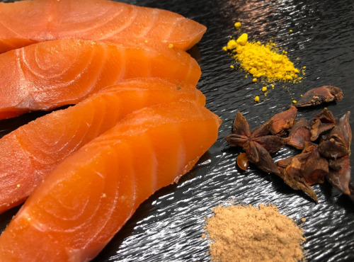 Lionel Durot - Gravlax de saumon Label Rouge au curcuma