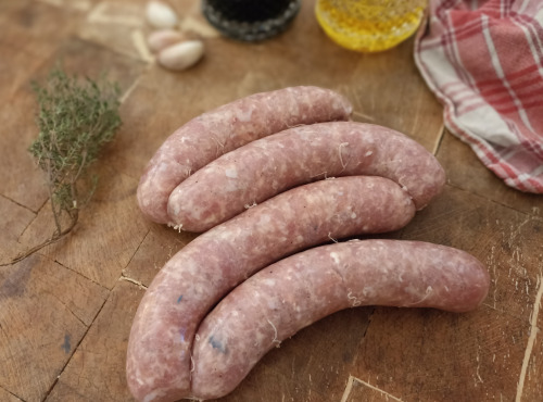 EARL Plumes et Laines - Saucisses 100% Poulet x1kg