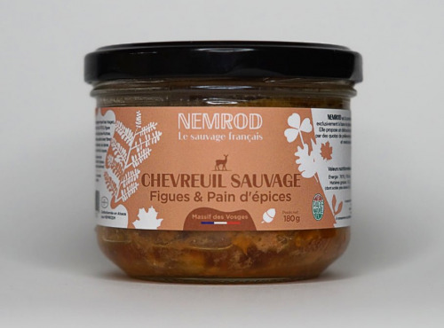 Nemrod - Terrine de Chevreuil Figues et Pain d’épices - 12x180g