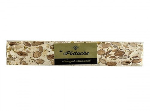 Chaloin Chocolats - Barre de Nougat Artisanal Pistache 100g